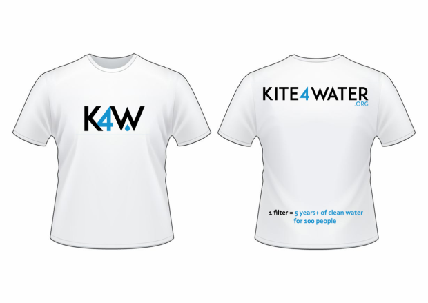 Kite 4 Water limited edition T-shirt in white